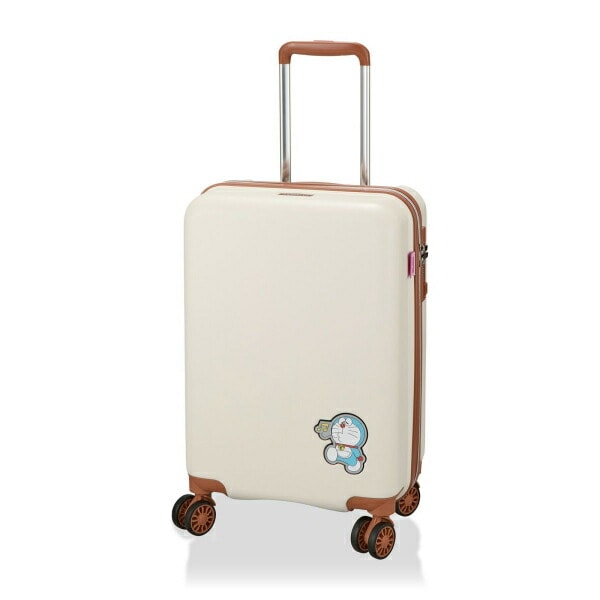 ドラえもん ジッパータイプ スーツケース 33L キャリーケース ベージュ