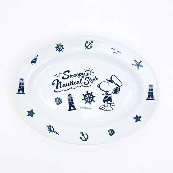 スヌーピー 楕円プレート ノーティカルスタイルシリーズ お皿 SNOOPY