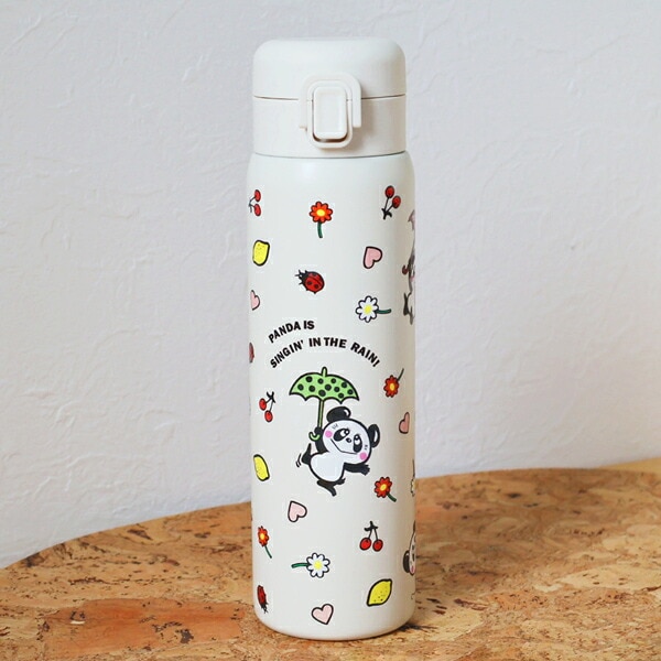 内藤ルネ ルネパンダ ワンプッシュボトル 【480ml】 水筒