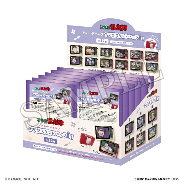 忍たま乱太郎 トレーディングディＴＶ型スタンドバッジＶol.2 全12種 コンプリートBOX 日本製 忍たま乱太郎 トレーディングディTV型スタンドバッジVol.2 全12種