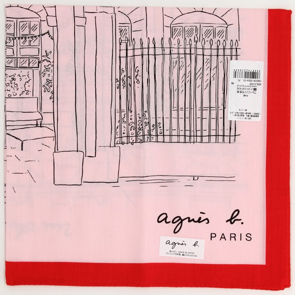 50×50cm】プリントハンカチ （レディース）（agnes b