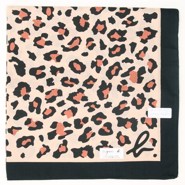 アニエスベー 大判 プリントハンカチ（約58cm） イージーケア