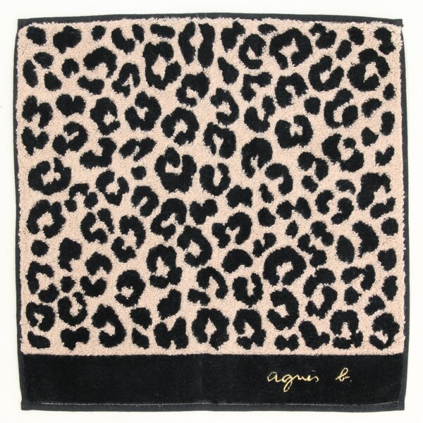 アニエスベー タオルハンカチ レオパード 【agnes b