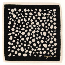 アニエスベー　大判　タオルハンカチ（28cm）アニマルドット　【agnes b】