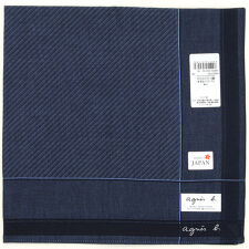 アニエスベー　メンズ　ハンカチ　無地フレーム　【agnes b】