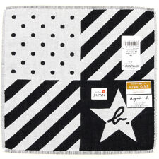 アニエスベー　メンズ　四重ガーゼハンカチ　星　【agnes b】