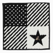 アニエスベー　ミニ　タオルハンカチ（cm）星　バイアスストライプ　【agnes b】