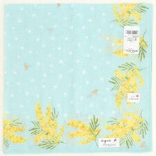 アニエスベー　大判　ガーゼハンカチ（58cm）ミモザドット　【agnes b】