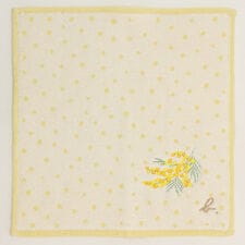 アニエスベー　タオルハンカチ　ミモザドット　【agnes b】