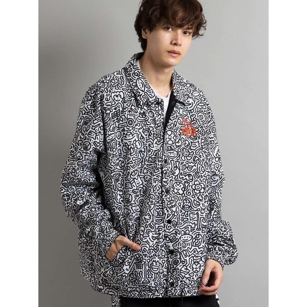 プーマ/PUMA × ミスタードゥードゥル/MR DOODLE 総柄ジャケット