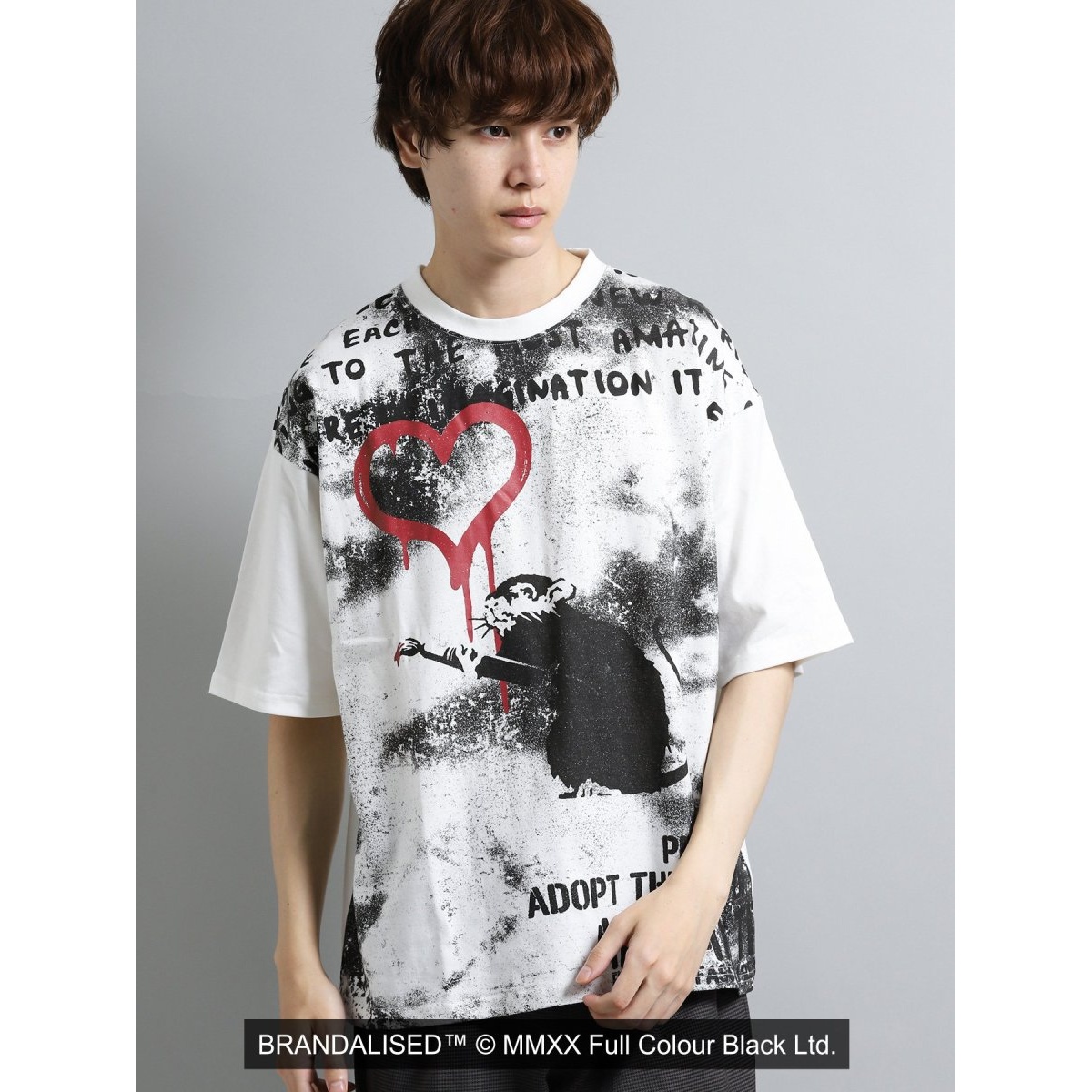 BRANDALISED×SD LoVe RaT クルーネック半袖Tシャツ | セマンティック