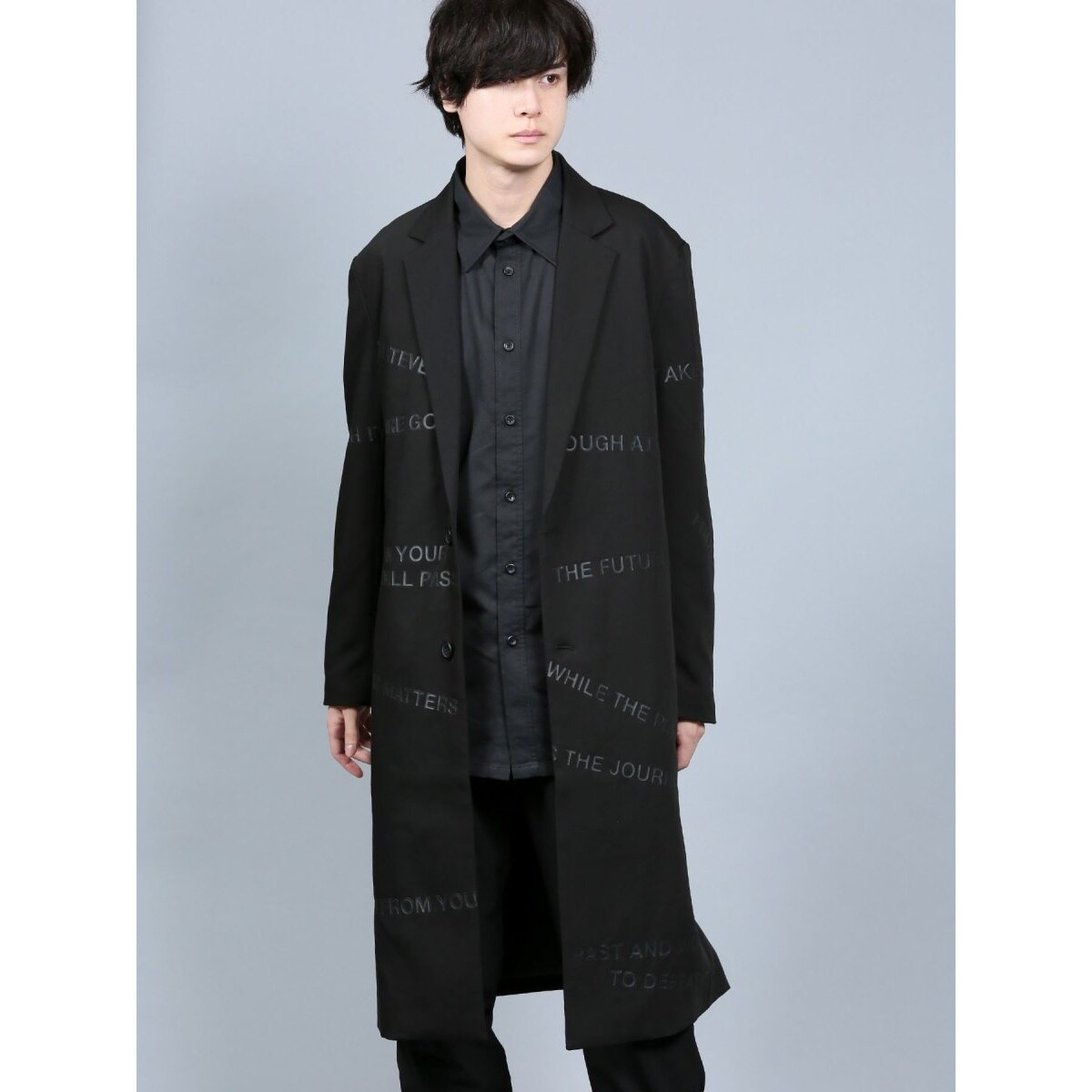 SHELLAC×Semantic designロングコート シェラック/SHELLAC プリントロングジャケット | セマンティック