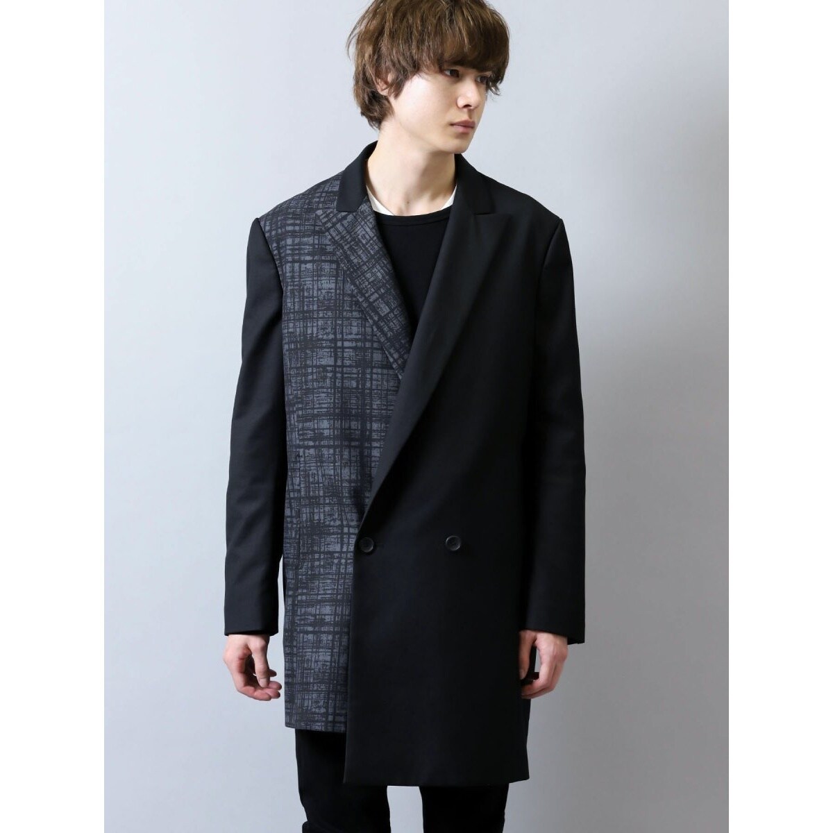 シェラック/SHELLAC チェック切替ダブルジャケット | セマンティック