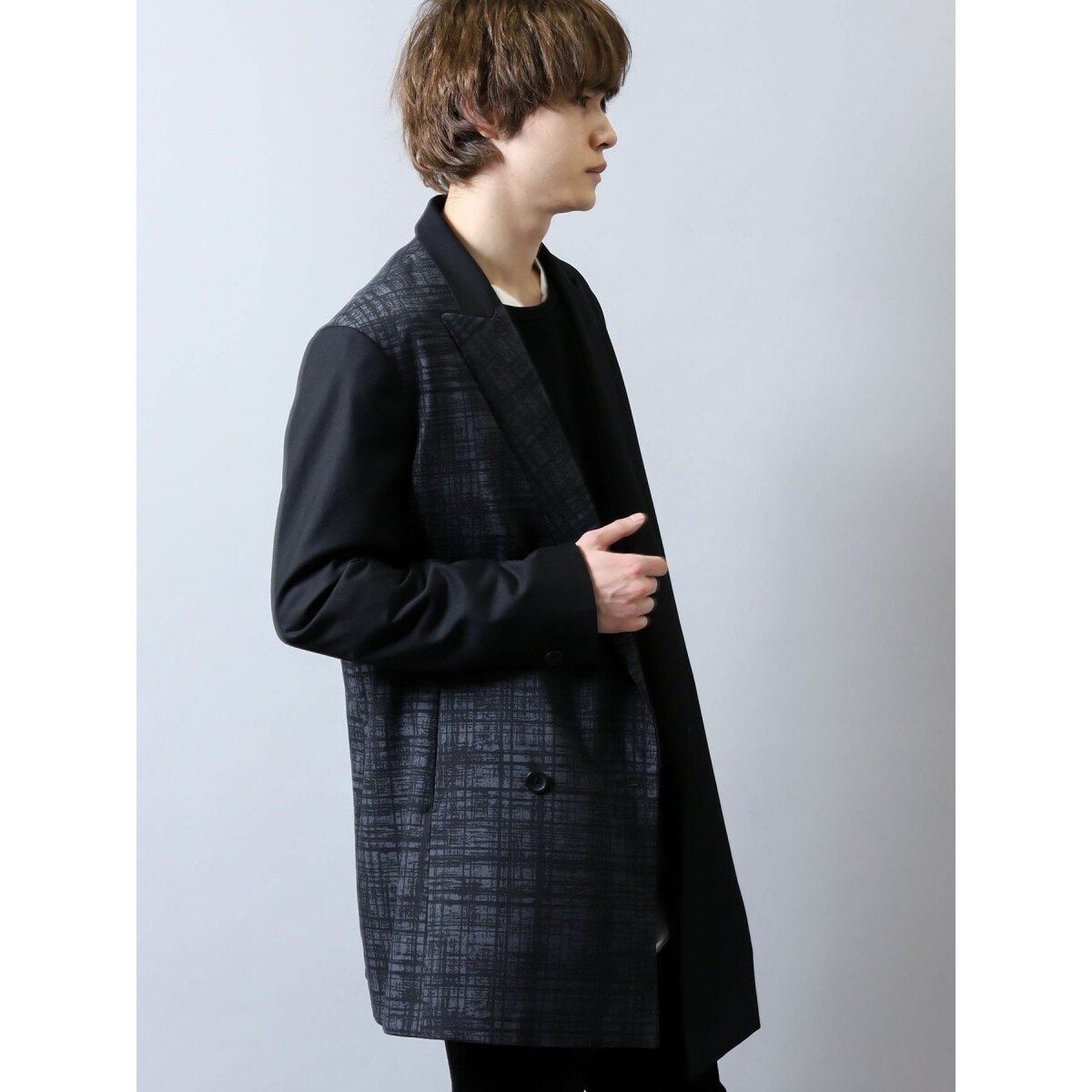 シェラック/SHELLAC チェック切替ダブルジャケット | セマンティック