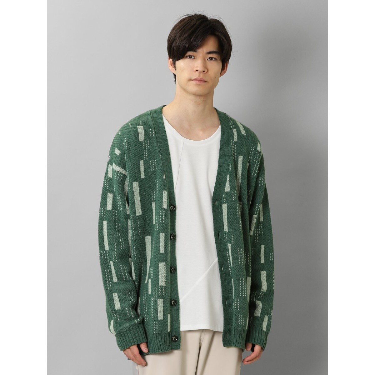 セマンティックデザイン ショールカラー ロングジャケット
