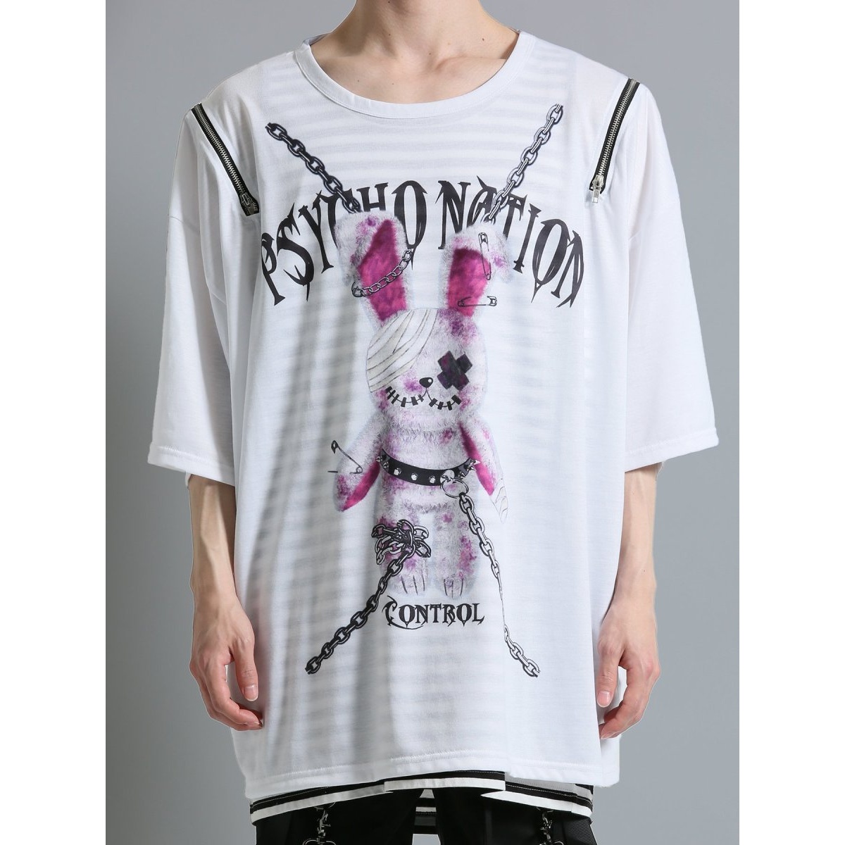 セマンティックデザイン SD×PSYCHONATION 半袖BIGＴシャツ+タンク