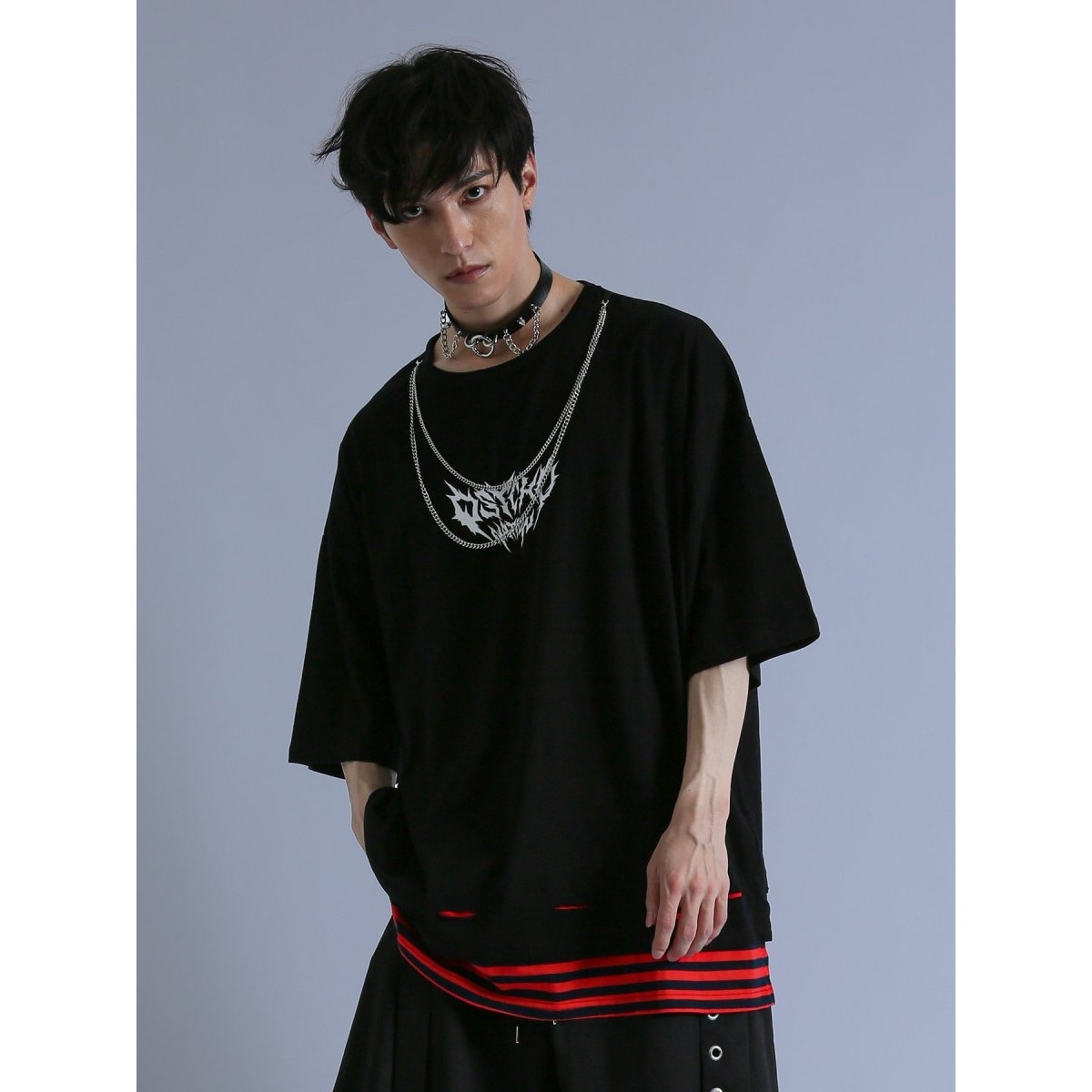 セマンティックデザイン×PSYCHONATION 半袖BIGTシャツ+タンク アンサンブル semantic design アンサンブル 「アンサンブル」セマンティック