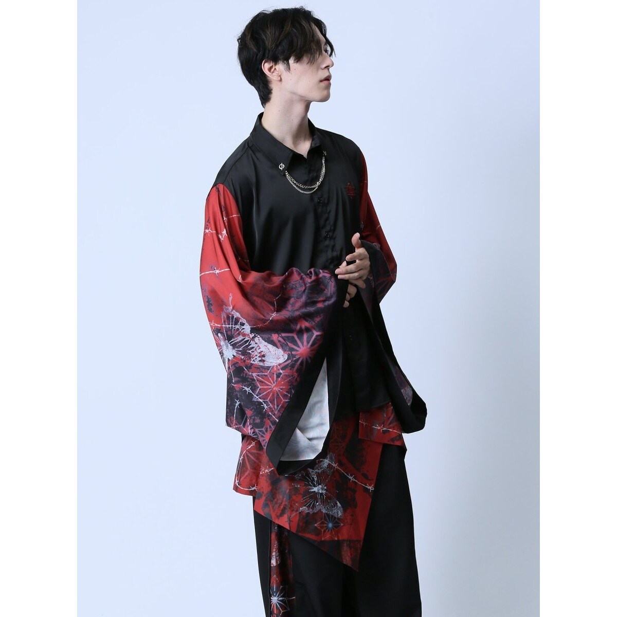 【NEW】セマンティックデザイン（semantic design）/サイコネーション チェーン付き 振袖シャツ サイコネーション チェーン付き 振袖シャツ | セマンティックデザイン