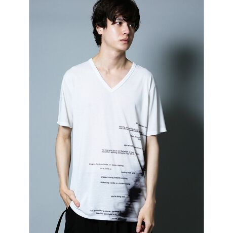 シェラック Shellac 総柄グラフィック Vネック半袖tシャツ セマンティックデザイン Semantic Design ファッション通販 マルイウェブチャネル