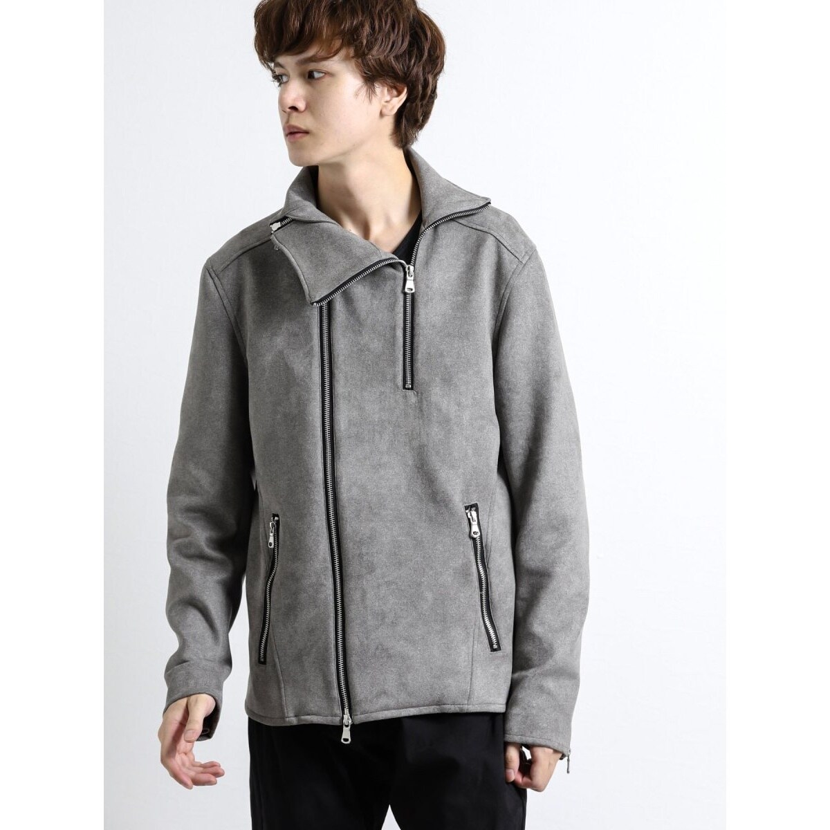 正規取扱店 666 LJM-21TF TIGHT FIT MANDARIN COLLAR CENTER ZIP