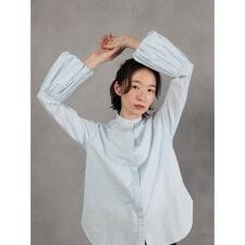 ギャザー袖 ブラウス