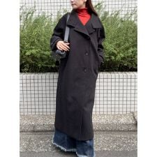 ドロー(DRAW)のドロー ウール混 スタンドカラー ロングコート （ユニセックス）