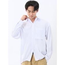 ドロー/DRAW 軽量 ナチュラルワッシャーシャツ