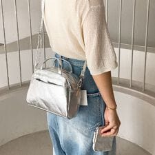 CANVAS メタリック 2WAY BOSTON WITH POUCH