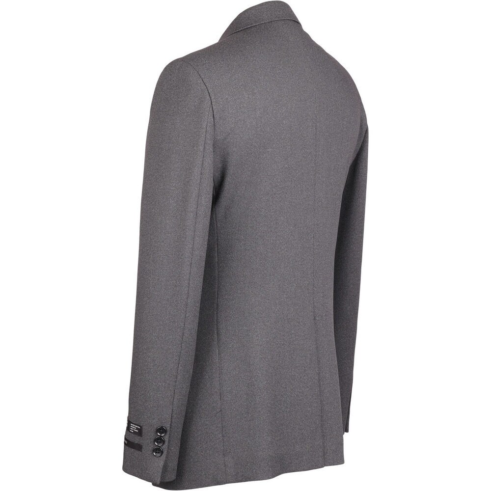 洗える2釦スーツ】ノータック グレー シャークスキン柄 ※パンツ裾上げ