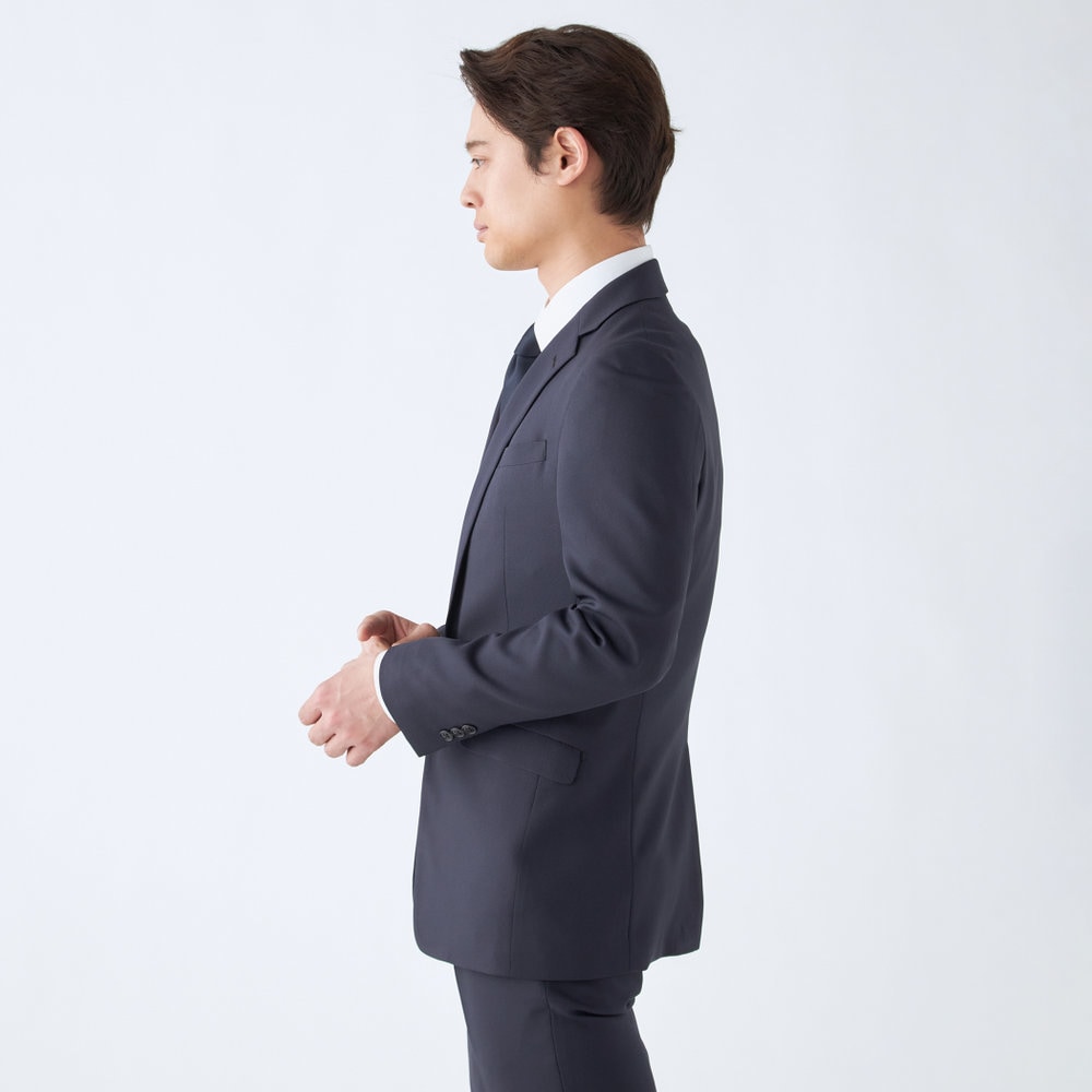 SLIM TAPERED_2】【秋冬】2釦シングルスーツ 0タック/ネイビー