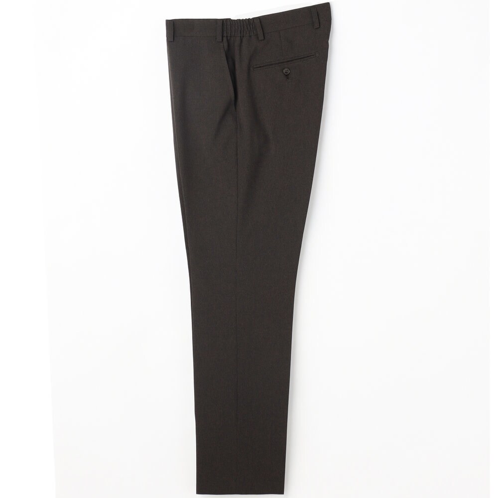 SLIM TAPERED_2】春夏 2釦シングルノータックスーツ ブラウン