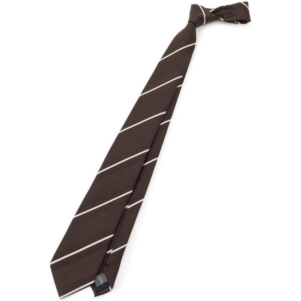 シルクブレンド ネクタイ シャドーストライプ ネイビー 8.0cm幅