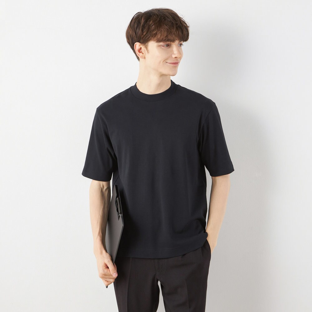 スーツ屋が作った】BIZ Tシャツ 汗じみ防止Tシャツ ブラック | スーツ
