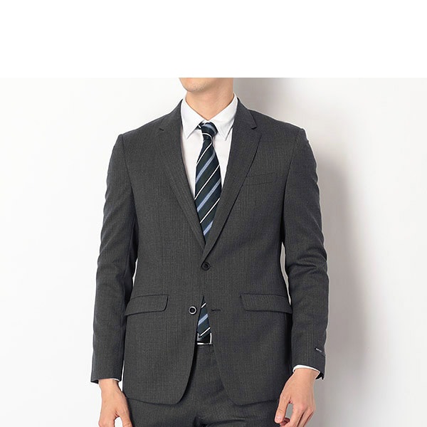 SUITSELECTスリムスーツY5メンズGRAYストライプ-