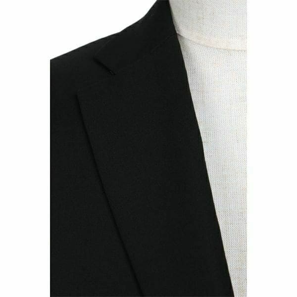 フォーマル/セレモニー対応可】2釦シングルスーツ ノータック ブラック