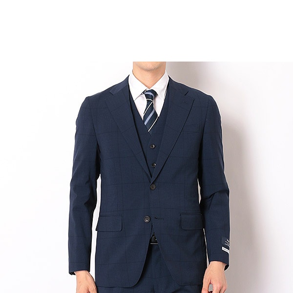 美品】3ピース SUIT SELECT セットアップスーツ グレンチェック S