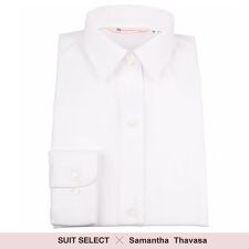 【SUIT SELECT × Samantha Thavasa】レギュラーカラーシャツ 白無地