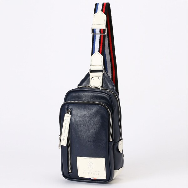 カステルバジャック　CASTELBAJAC　ワンショルダーバッグ　ボディバッグ　男女兼用　049901-1　シロ 選んでもらえる特典付き カステルバジャック ボディバッグ 牛革 リンク ワンショル メンズ カステル バジャック ワンショルダーバッグ  CASTELBAJAC 030912 WS | バッグのロワール