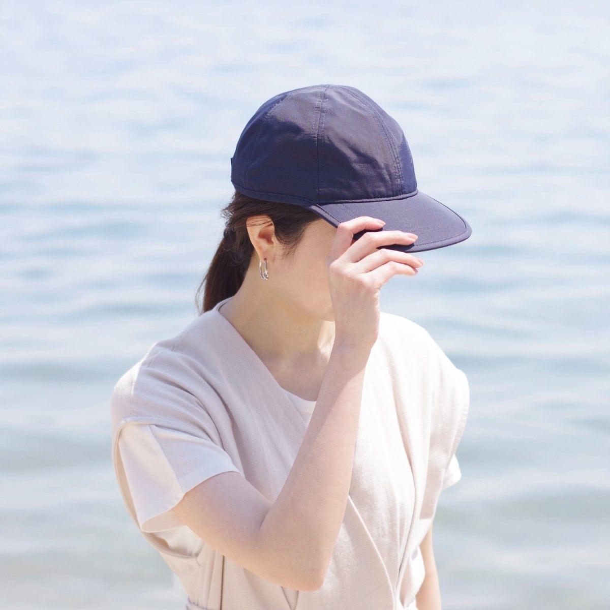 ナゴンスタンス nagonstans 撥水キャップ ネイビー