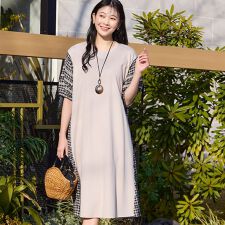 ミゼール(missel)の【人気アイテム・洗える】ギンガムチェック パフスリーブワンピース