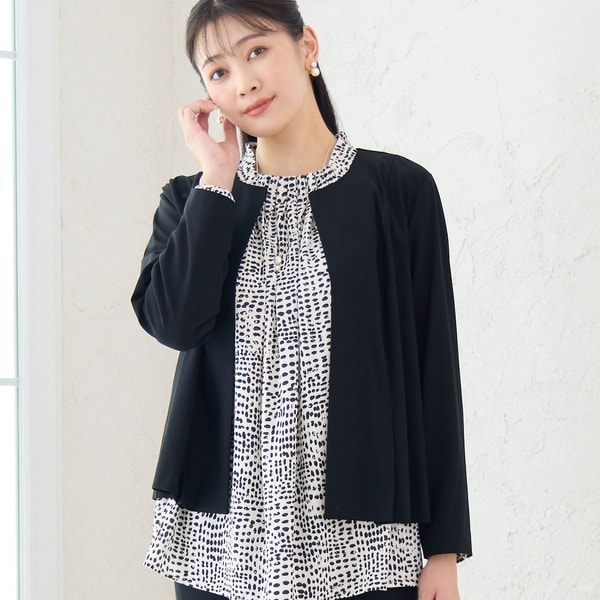 専用美品　極大きいサイズ50 ローズティアラノーカラーツイードジャケット　希少 専用美品 極大きいサイズ50 ローズティアラノーカラーツイード