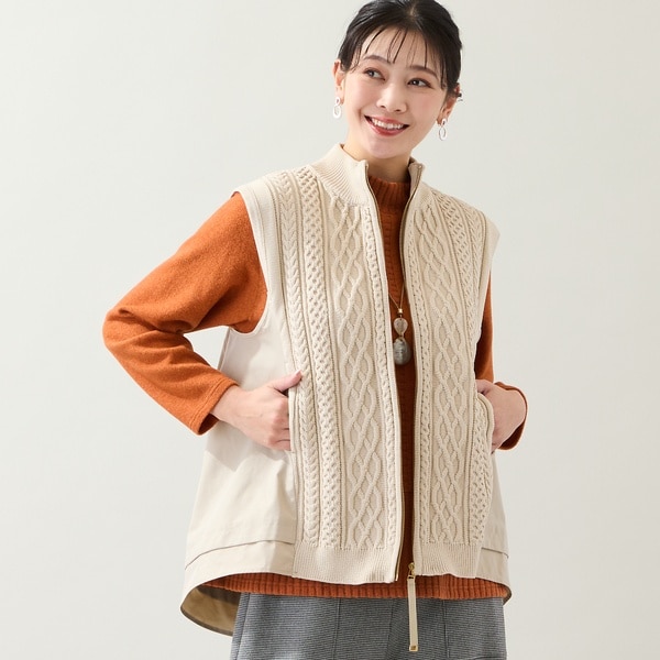 SLOBE IENA ECOPELボアショートベスト SLOBE IENA（スローブイエナ）の「ECOPELボアショートベスト（ベスト