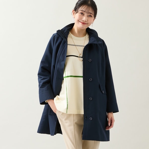 23区　ダブルクロスベロアスタンドカラー　コート 中村アンさん着用】ダブルクロスベロアスタンドカラー コート（番号