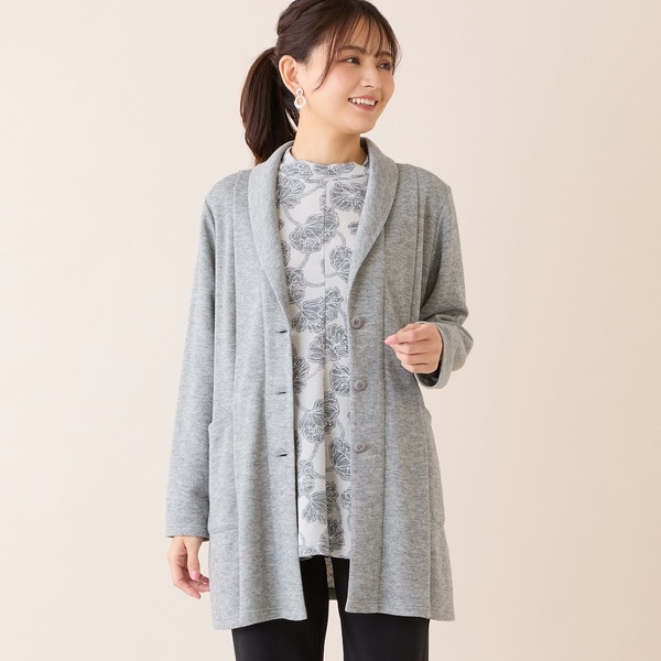 洗える・3L/4Lサイズあり】ふんわり起毛カーディガン | ミゼール