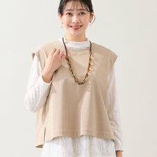 【洗える・前後2WAY・セットアップ可・L～4Lサイズ】ハニカムデニムベスト