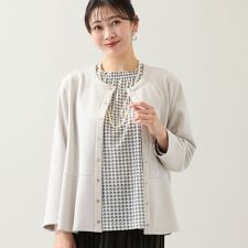 【洗える・オケージョン対応・セットアップ可・L～4Lサイズ】ペプラムブラウス