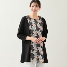 【洗える・L～4Lサイズ】3色レースチュニック