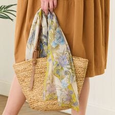 【接触冷感】エレガンスフラワーストール