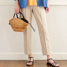 【洗える・快適ストレッチ・L～4Lサイズ】美脚テーパードパンツ