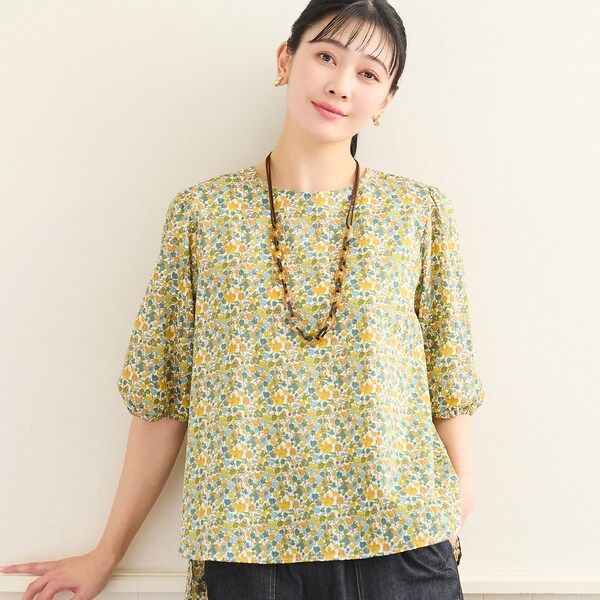美品】 APC LIBERTY リバティ タナローン 小花柄 長袖 ブラウス 花柄 